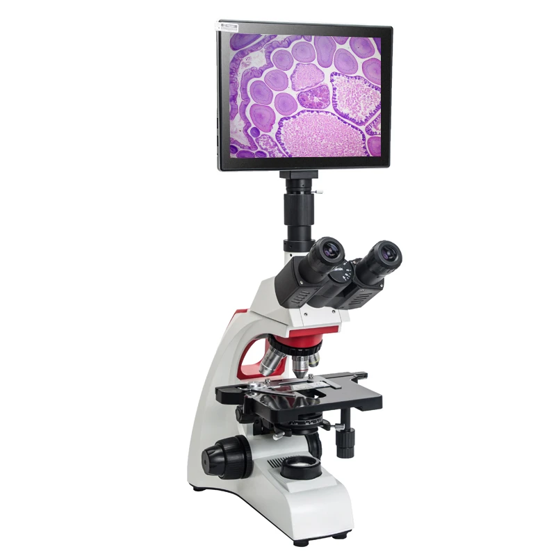 Phenix BMC300 Dark Field Condenser Digital Trinocular Medical Laboratory Biological Microscope with LCD Screen