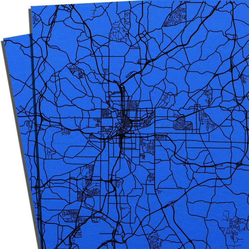12 Colors City Road Network Map Pattern KYDEX Thermoform Sheet Plate Thermoplastic Board for Holsters Holsters Making Material