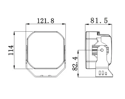 SJC Per Tank 300 Wrangler 5 Pollici Paraurti Anteriore A-pillar Luci 80W Angel Eyes Lampada di Guida Quadrata a LED Faretti Fuoristrada