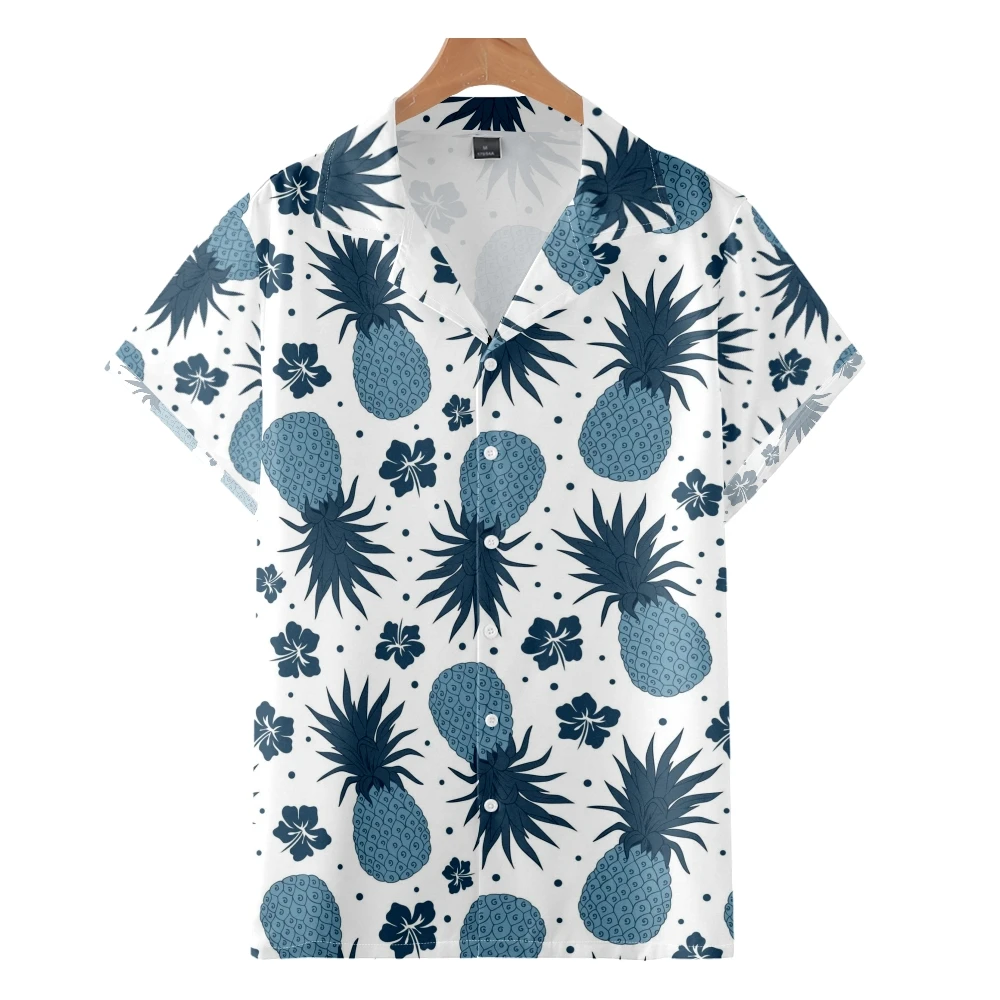 

Men's Fashion Cuban Style Hawaiian Shirt Flamingo Coconut Tree 3D Print Cozy Casual Short Sleeve Beach Oversized Clothes 3