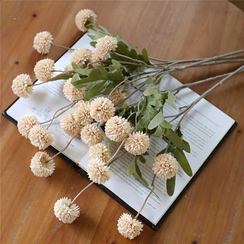 5 Stück realistische künstliche Blumen für die Inneneinrichtung, Hochzeitsfeier-Dekoration, Blumenarrangement, simulierte Pflanzen – Detail 8