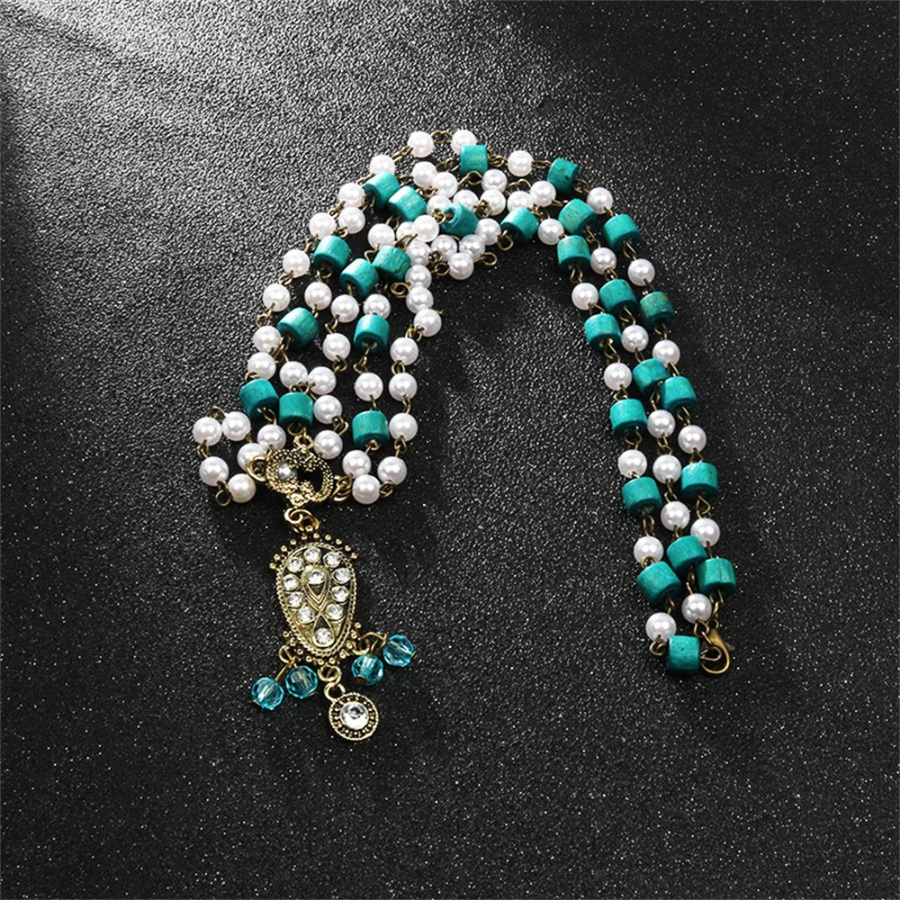 سلسلة رأس لؤلؤ بوهيمية ، حبة زرقاء ، مجوهرات الشعر الهندي ، رقص الجبهة القبلية ، إكسسوارات شعر الزفاف ، عصابة رأس بوهو