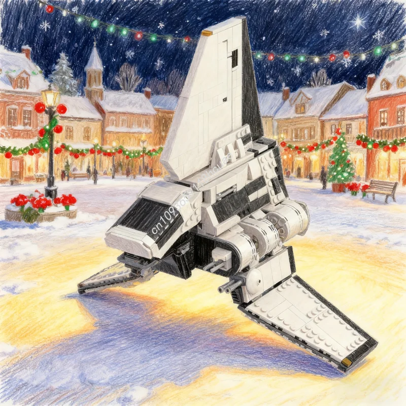 958 pçs moc isb shuttle conjunto modificação estrela batalha modelo blocos de construção arquitetura presentes natal brinquedos idéia tijolo crianças