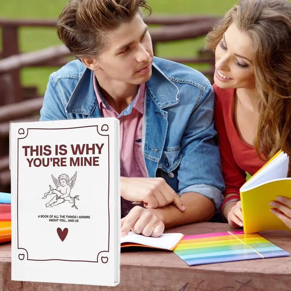 Couples Memory Book, Unique Love Story Notebook, Valentine's Birthday Gift for Partner