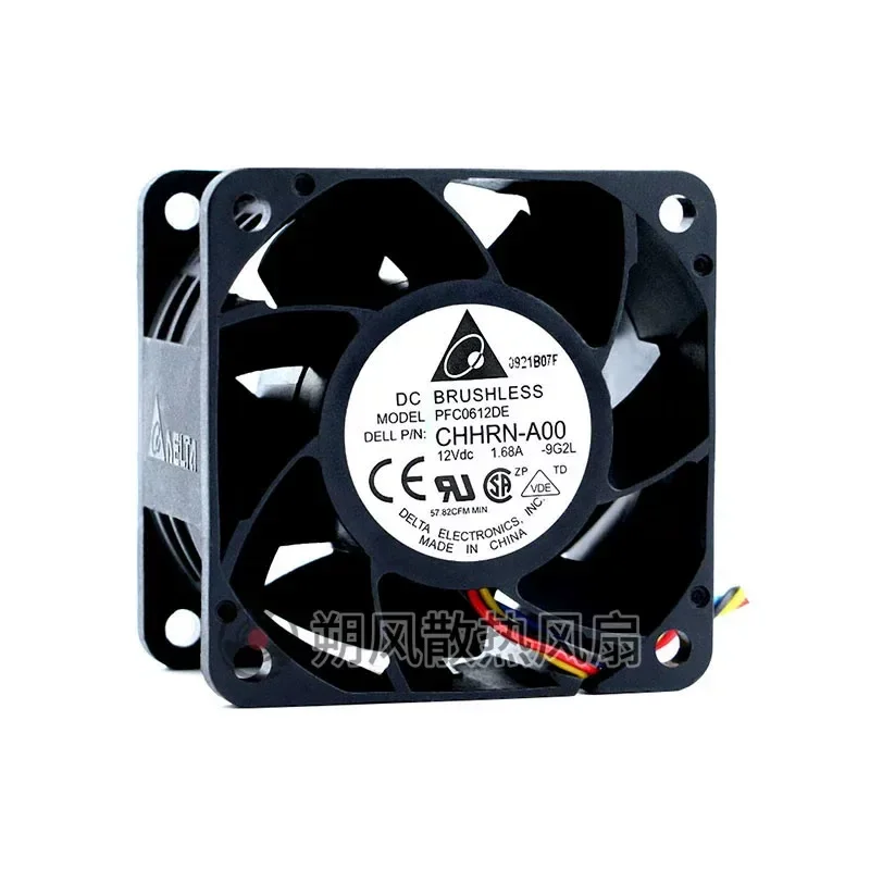 for Delta PFC0612DE 6038 12V 1.68A 6CM High Speed Double Ball Bearing Violent Cooling Fan