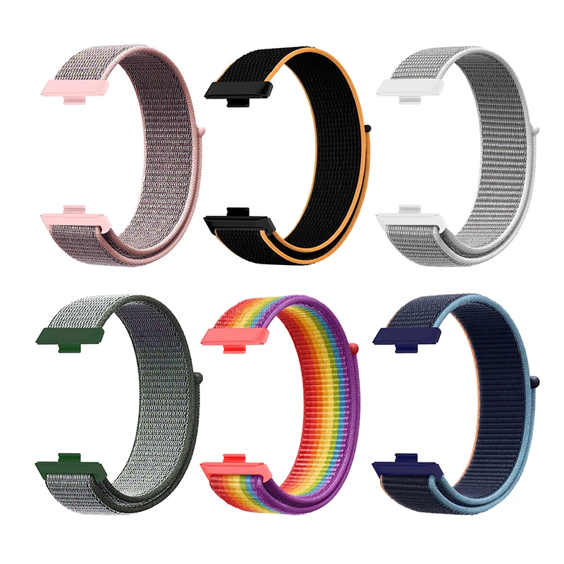 Nylon Woven Strap For Huawei Watch Fit 3 Sport Loop Bracelet Replaceable Wristband Fit3 Adjustable Wrist Band Adater Accessories