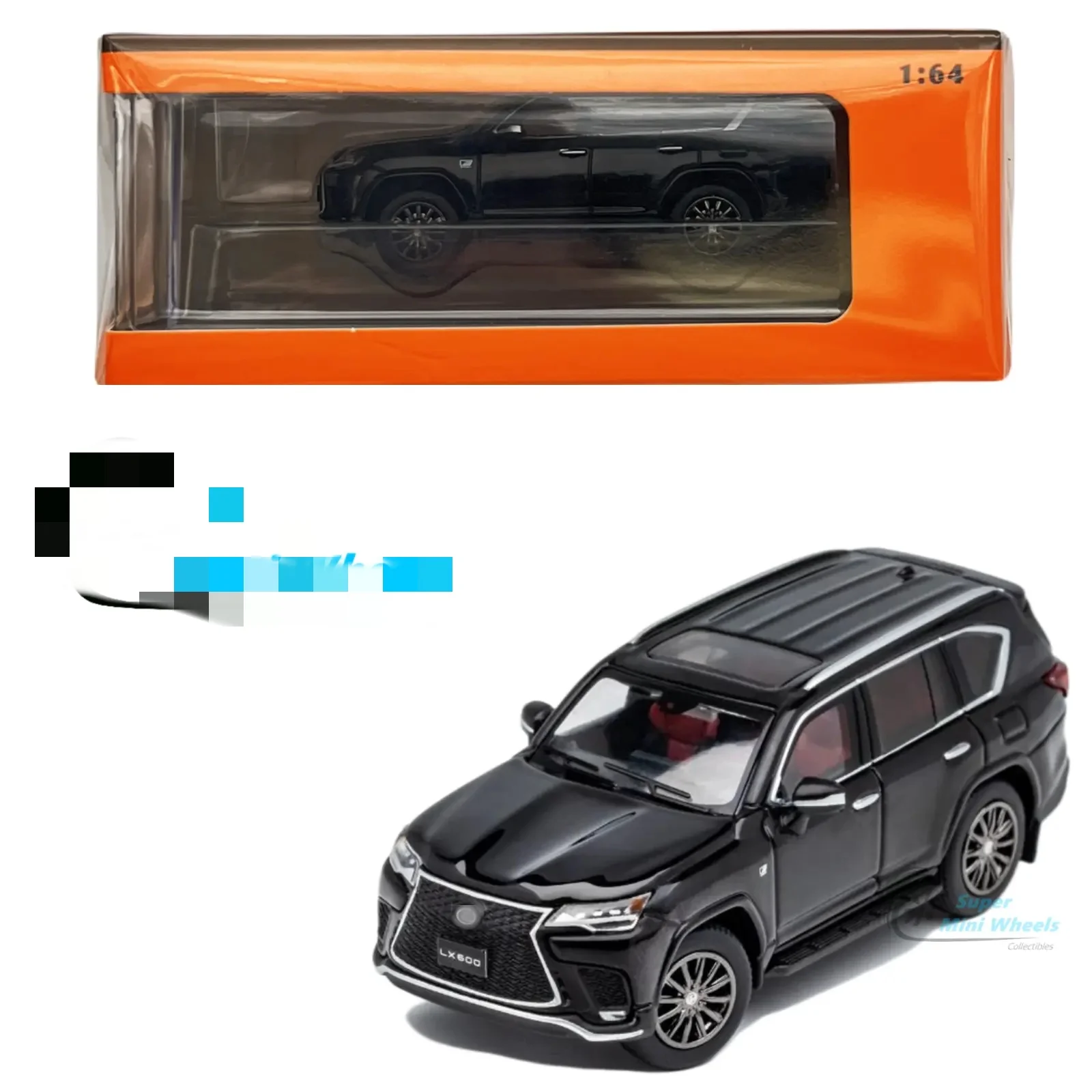 

GCD 1:64 LX600 Sports Black Diecast Metal Car Display Box Collection Limited Editon Hobby Toys