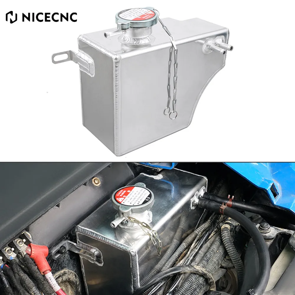 

NICECNC RZR XP Dual Surge Tank Coolant Reservoir Aluminum UTV For Polaris RZR XP TURBO 2016-2021 RZR XP TURBO TRACTOR 2017-2018