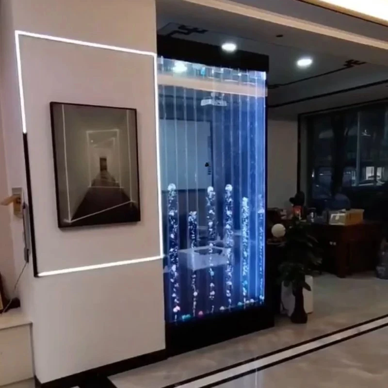 

Water Curtain Wall Water Wall Bubble Water Dance Acrylic Screen and Partition Hallway Fish Tank Living Room Aquarium