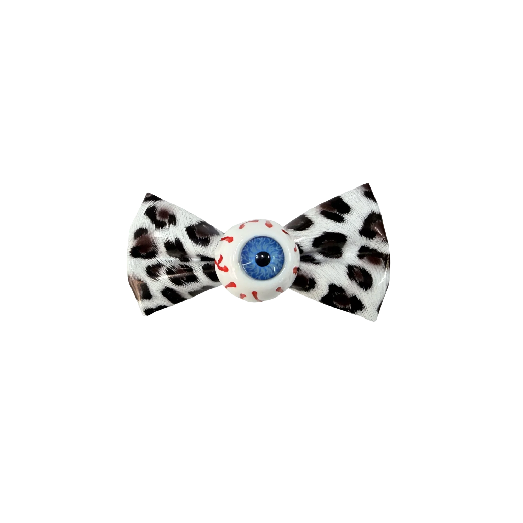 Colorful Leopard Bow Hair Clip, Creative Cosplay Accessory