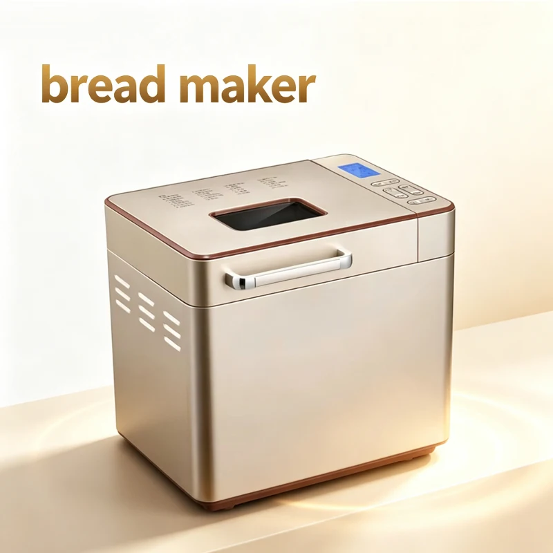 Stainless Steel Bread Maker, 2-pound 17-in-1 Programmable XL Bread Maker, Non Stick Ceramic Disc And Digital Touch Screen
