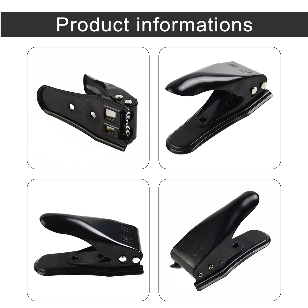 Adapter Sim Card Cutter 122*55*67mm 5 In 1 5pcs Alloy Steel Black Correct Cut Eject Pin Multifunction Precise Fit