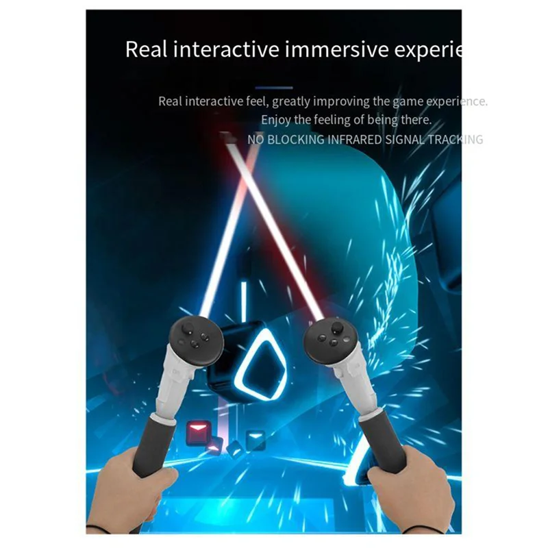 VR Lightsaber For Meta Quest 3 Accessories Long Stick Controllers Extension Grips Stand Golf Game Rod For Oculus Quest 3