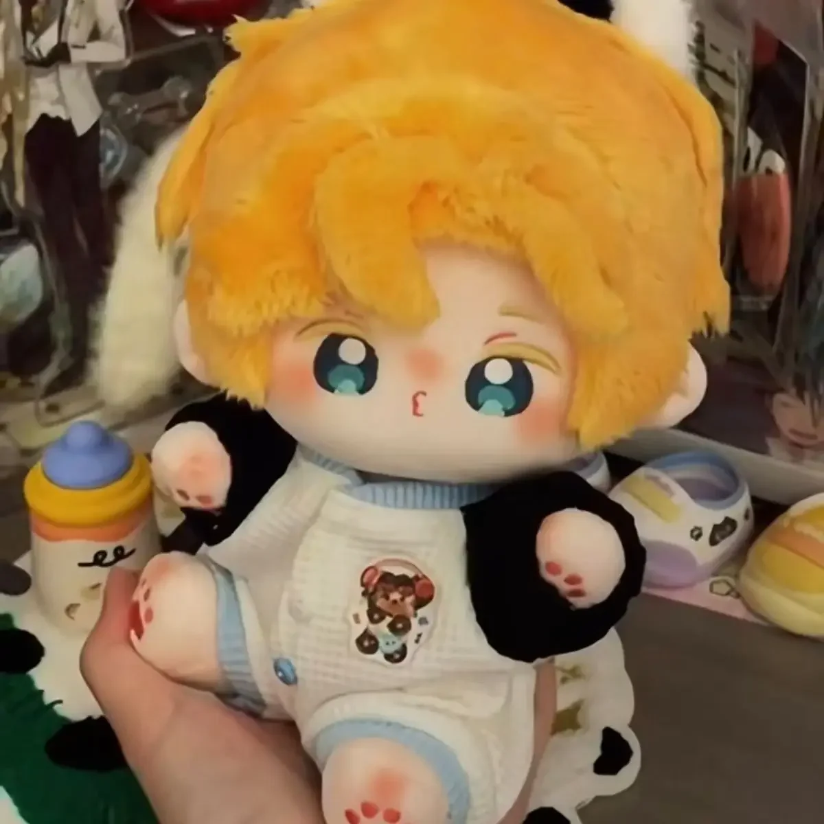 20cmのぬいぐるみ、ロチャコットン人形、ぬいぐるみ、ゲームファンアート、かわいい部屋の装飾、ドレスアップ、大人と子供のためのギフトコレクション