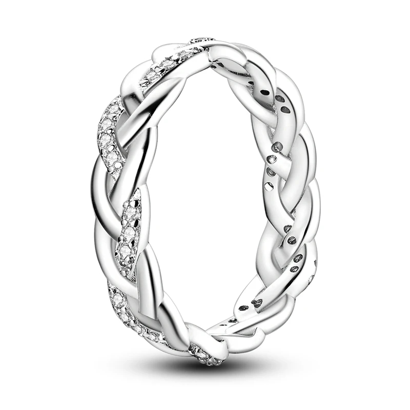 Women's 925 Sterling Silver Luxury Stackable Ring, Wedding Gift