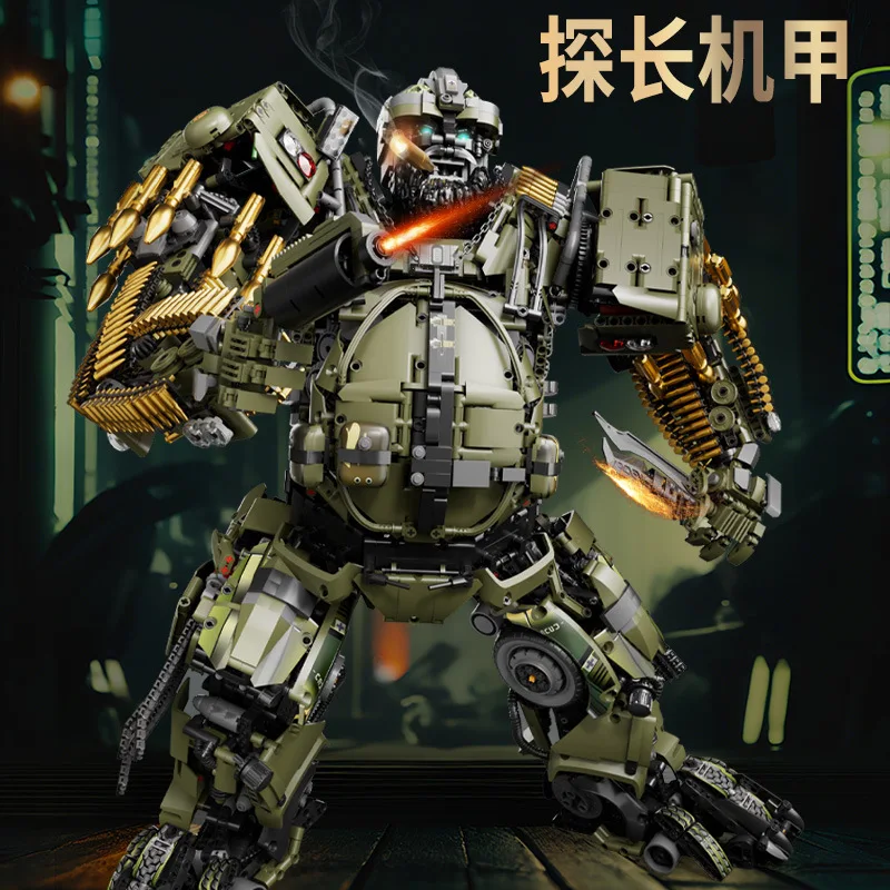 Em estoque moc robô técnico blocos de construção modelo mecha tijolos montagem brinquedos para crianças presente aniversário conjunto