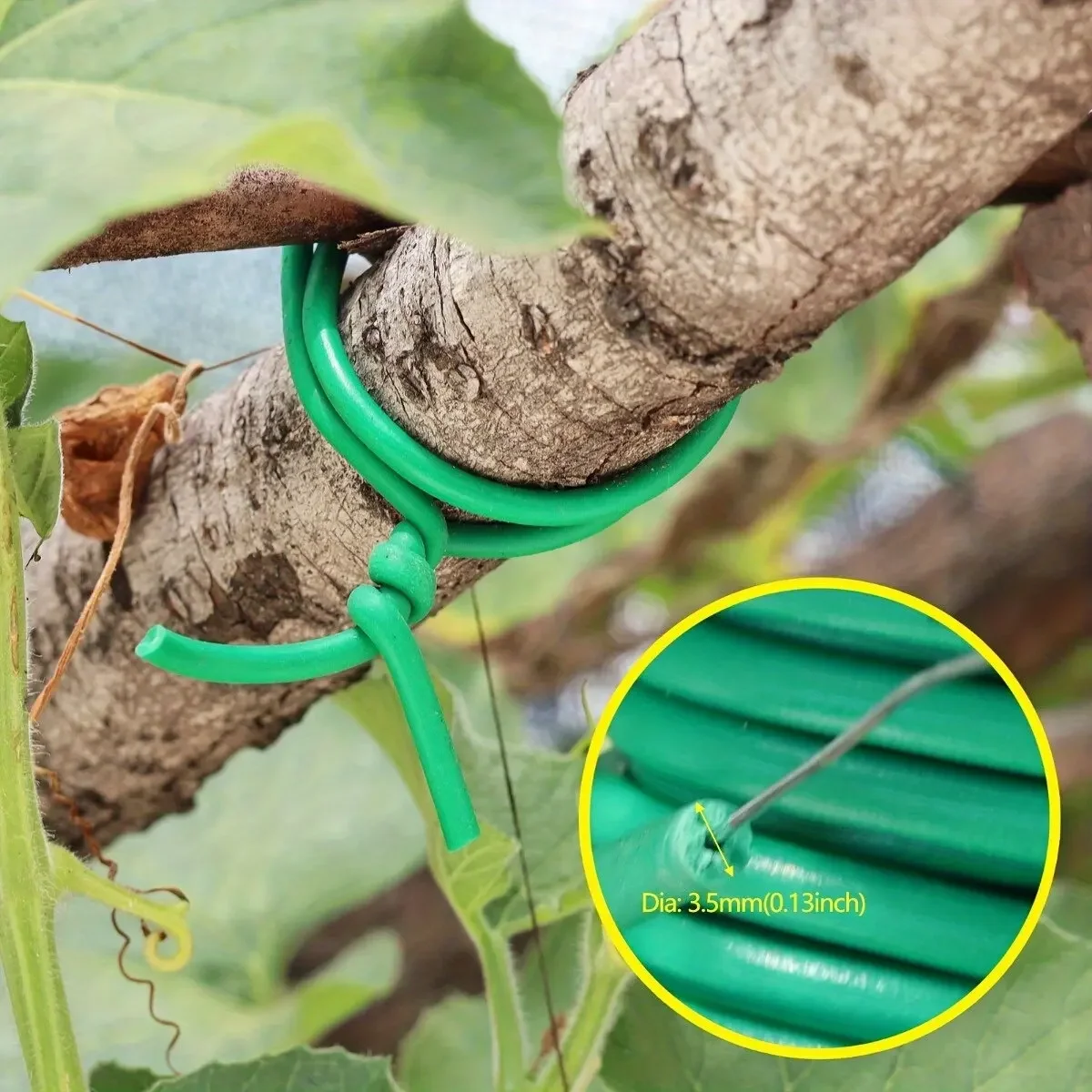 1/2PCS 2.5mm*10M Multi-function Reusable Support Garden Climbing Plant Support Ties And Garden Planting Branches Rubber Cable