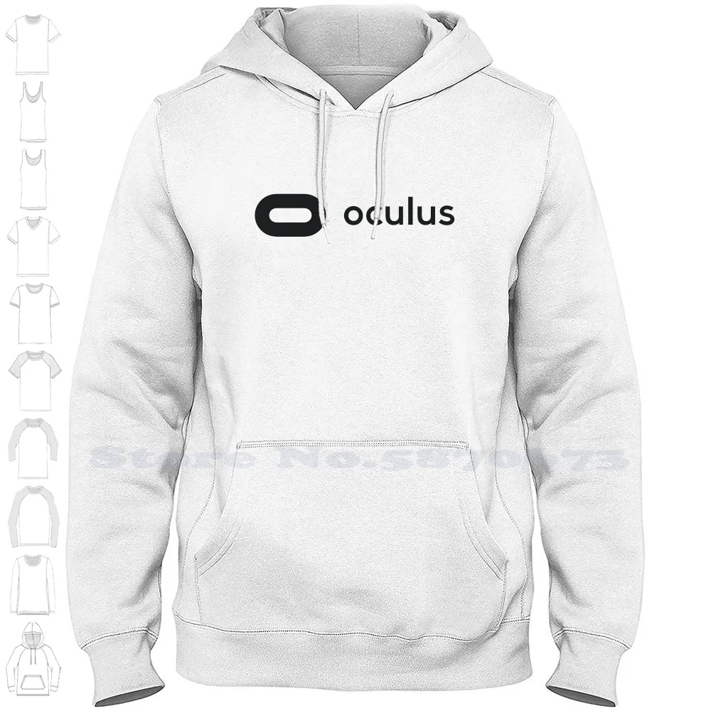 Oculus Logo Casual Clothing Sweatshirt Printed Logo 100% Cotton Hoodie