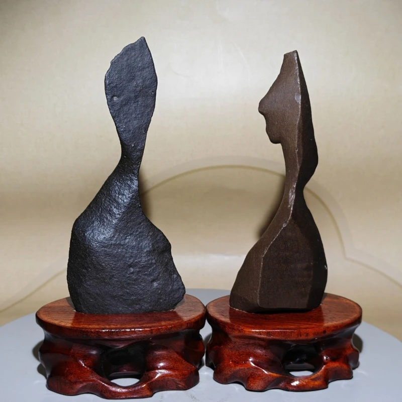 

Strange stone pictographic mud and stone ornament, pure natural ornamental raw stone
