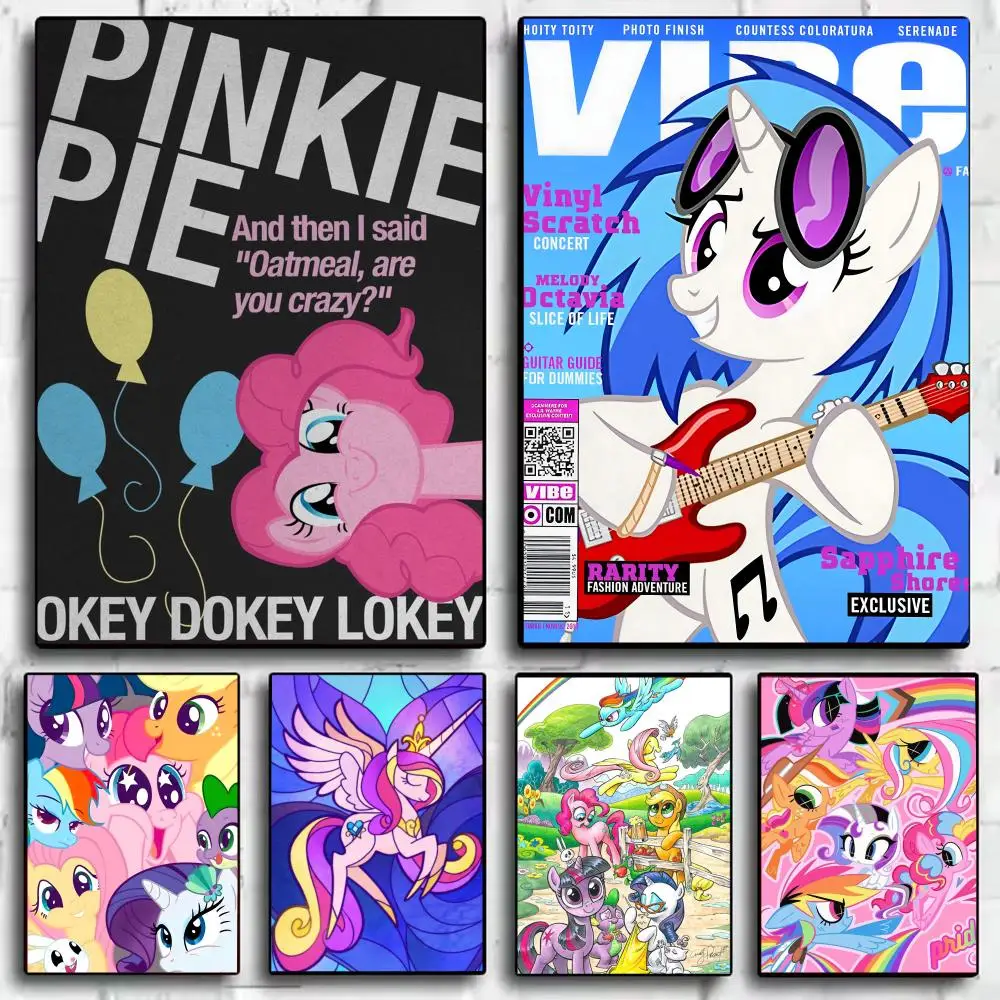 

My Cartoon P-Pony L-Little Poster Perfect Sticker Self Adhesive Art Designed for Home Dining Office Spaces