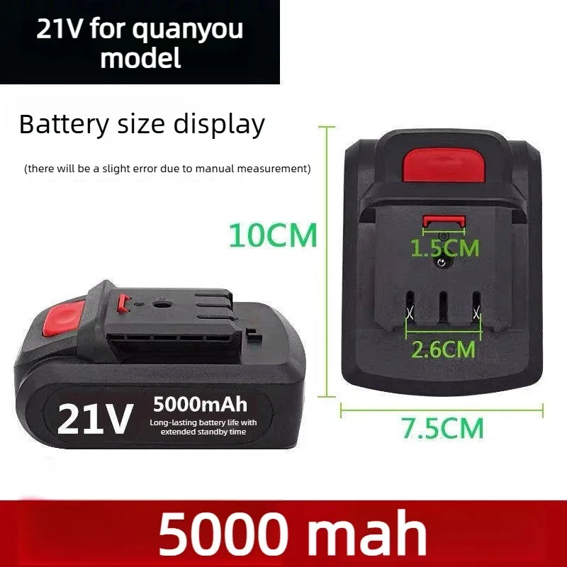 Large Capacity 10000mAh 5000mAh 21V Rechargeable Li-Ion Battery for Electric Tool Electric Screw Driver Charging Drill Batteries