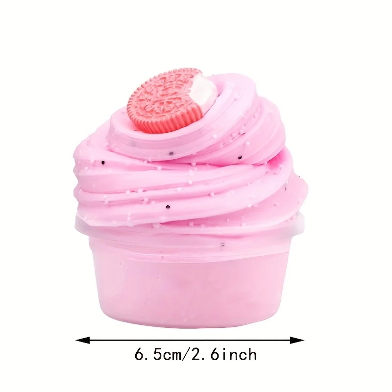 2.03oz Cookies Fluffy Butter Diy Super Soft False Cake Non-Sticky Slime Charms Supplies Plasticine Modelling Birthday Gift Toys