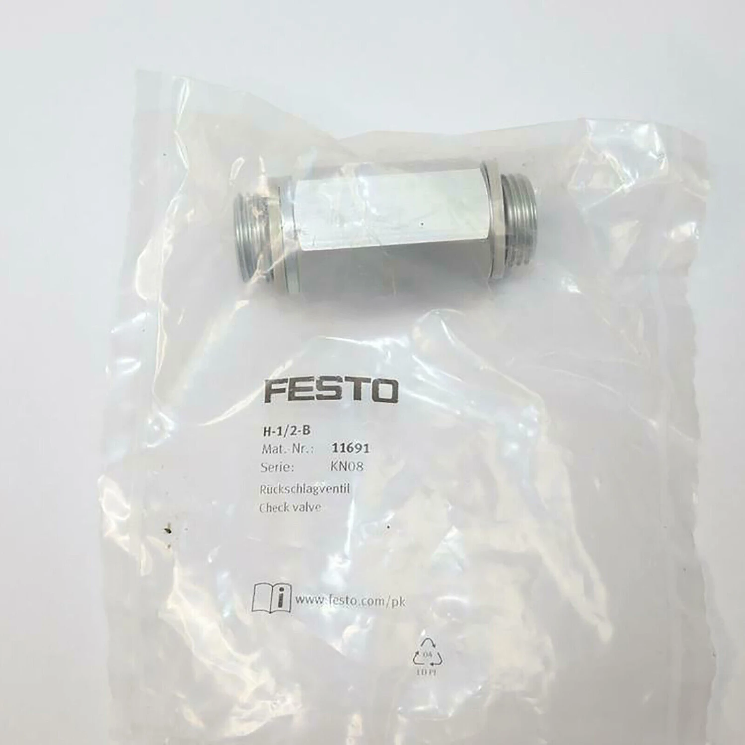 FESTO H-1/2-B 11691 Non Return Valve New