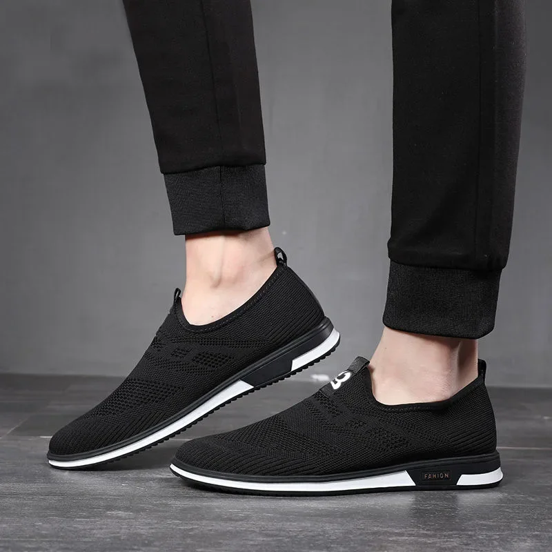 2023Sneakers Men Breathable Mesh Lightweight Casual Shoes Comfortable Soft Bottom Flats Slip on Men Shoes Zapatillas Hombre