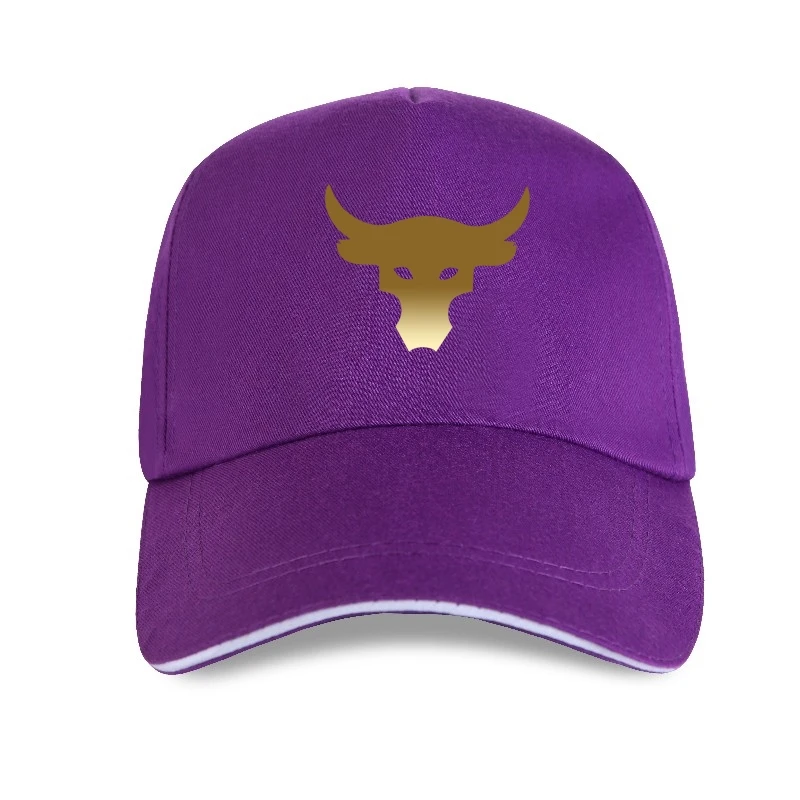 Brahma Bull The Rock Project Gym Mens Baseball cap(Gold Slogan )