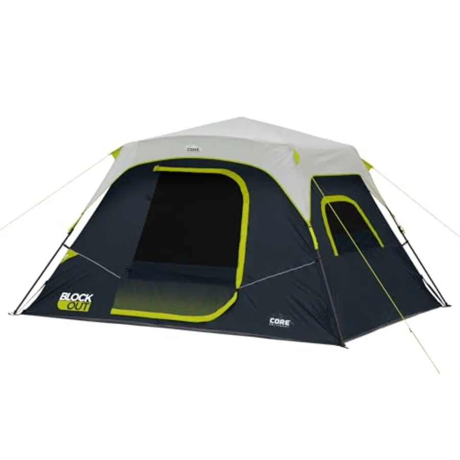 

Палатка-шатер Blackout Instant Cabin Tent, большая семейная палатка с мгновенной установкой, темная комната, простое развертывание, включая карманы для хранения, для кемпинга на природе