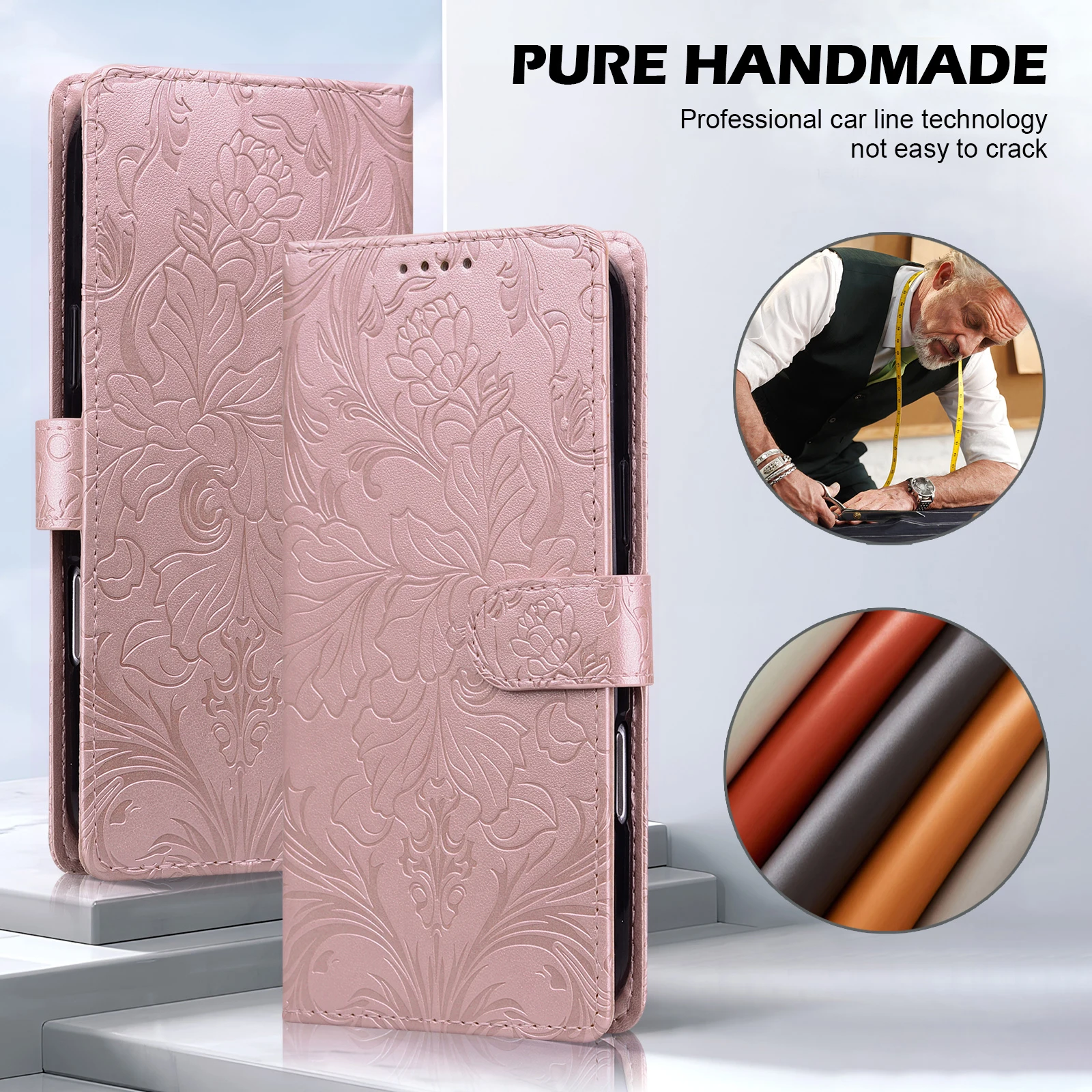 Magnetische Flip Leder Brieftasche Fall Für Samsung Galaxy A51 A52 A52s A53 A54 A55 A56 A70 A70s A71 A72 A73 A01 A02s A10 A11 4G/5G – Detail 8