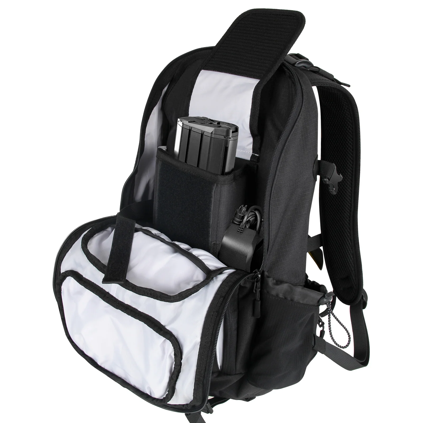 Fahrradrucksack E-Bike-Akkutasche E-Mountainbike-Rucksack Elektrofahrradzubehör Rückenschutz mit Stoßdämpfung Fahrradwerkzeug – Detail 10