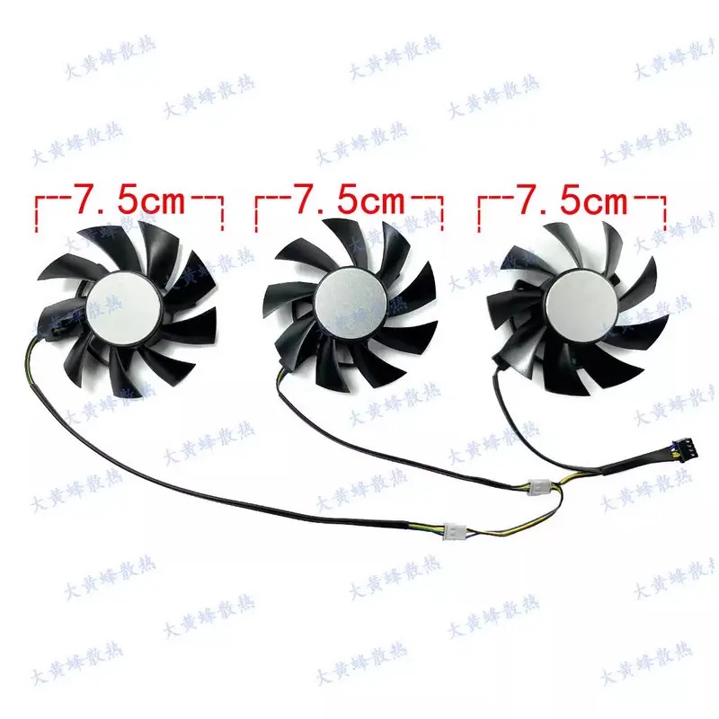 

Новый оригинальный охлаждающий вентилятор для видеокарты Radeon VII RX6800XT RX6900XT FD8015H12S