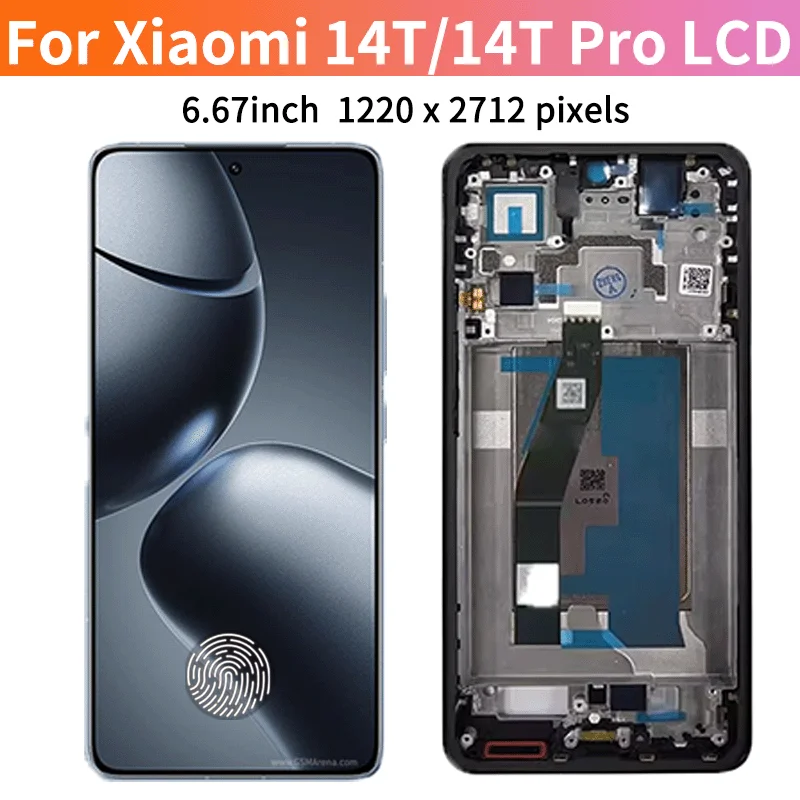 Ekran 6,67 "dla Xiaomi 14T 2406APNFAG LCD dla Mi 14T Pro 2407FPN8EG wyświetlacz dotykowy Digitizer dla wyświetlacza Redmi K70 Ultra — zdjęcie produktu 2
