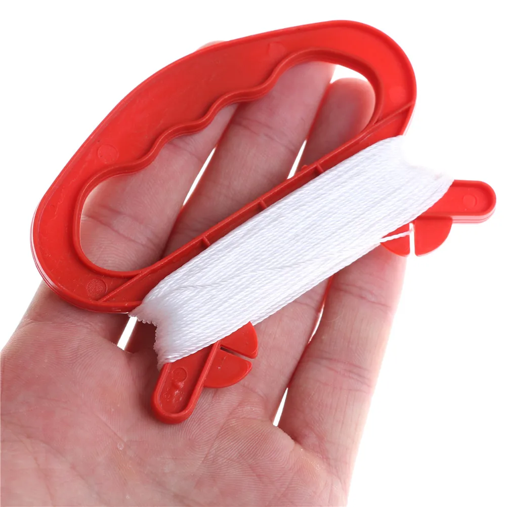 Kids Outdoor Sports White Flying Kite String Line D Shape Winder Board Tool