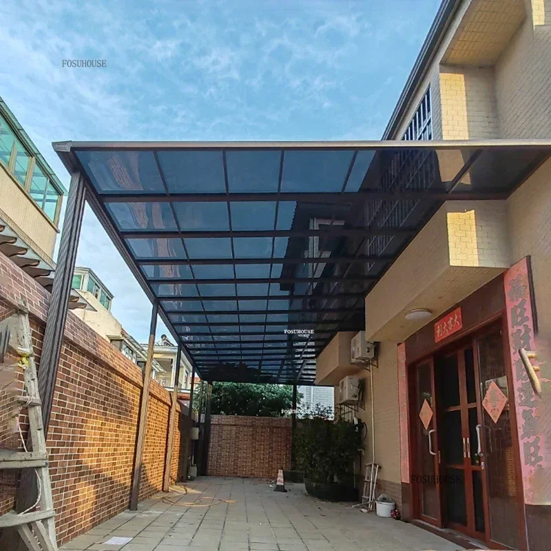 ✿。Home Or Balcony Pavilion Garden Courtyard Terrace Awning Villa Eaves Rainproof Sun Protection Canopy Aluminum Alloy Gazebos%