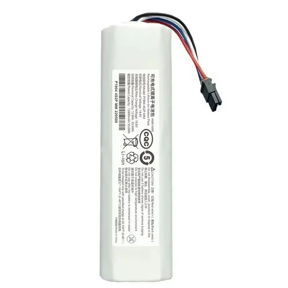 100%Original 14.4V 12800mAh Robotic Vacuum Cleaner Replacement Battery For Dreame F9 D9 L10 Pro Plus RLS3 RLS5 RLS5L RLS5D Part