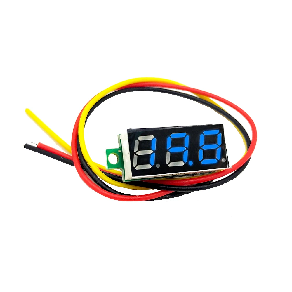0.36 Inch 0.36" DC LED Digital Voltmeter 0-100V Voltage Meter Auto Car  Voltage Tester Detector 12V Red Green Blue