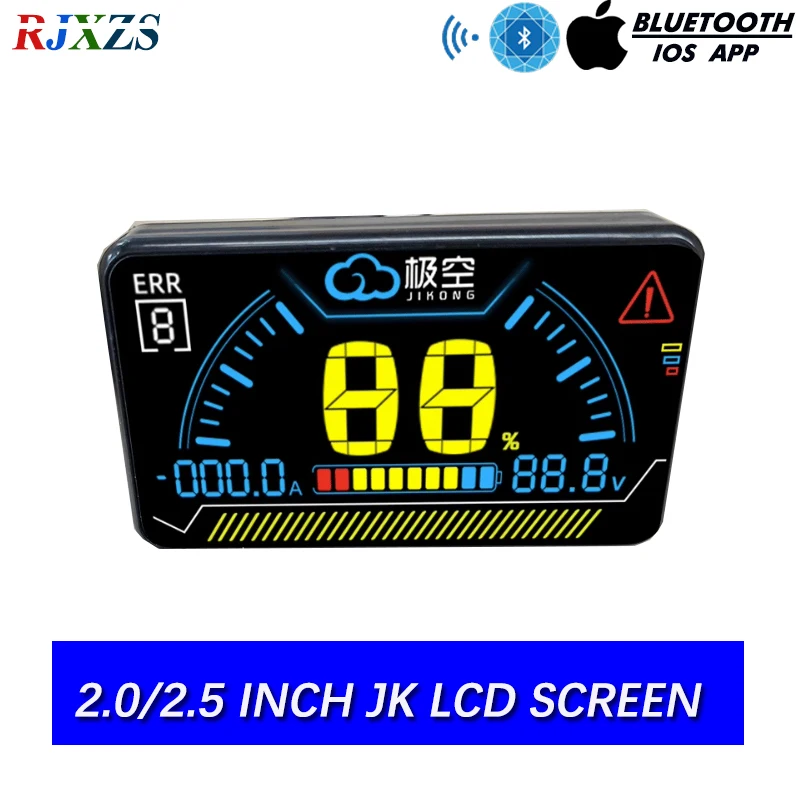 JK Active BMS Smart 2.0 Inch LCD SCREEN FOR Bicycle E-bike LiFePO4 LTO Lithium Ion IOSAndroid Bluetooth APP Software