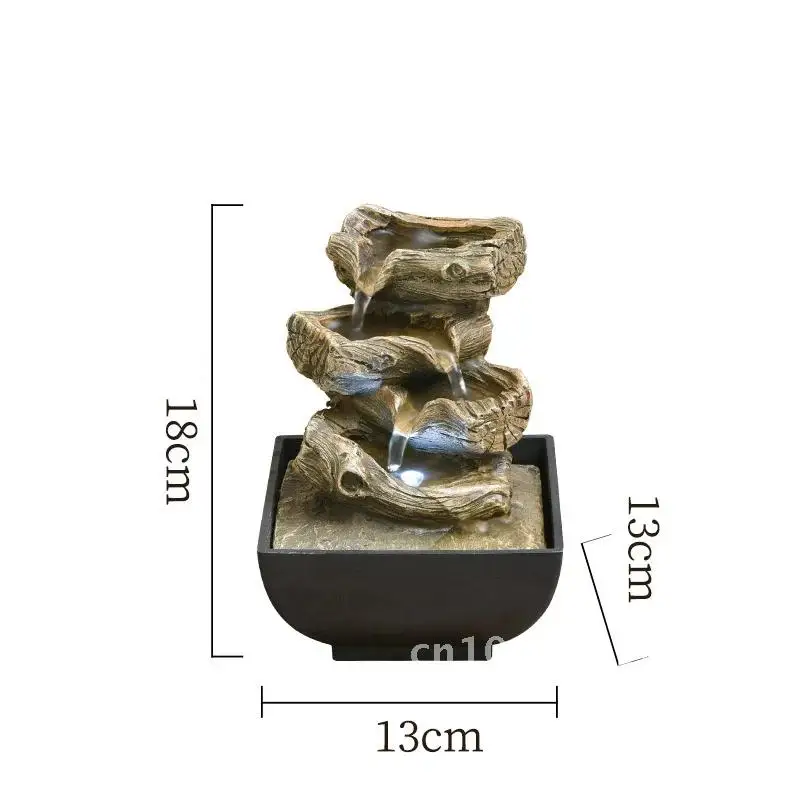 

Home Fountains Indoor Tabletop Fountain With Pump Waterfall Fountain LED Fountains Desk Water Water for Coloured Decor Lights