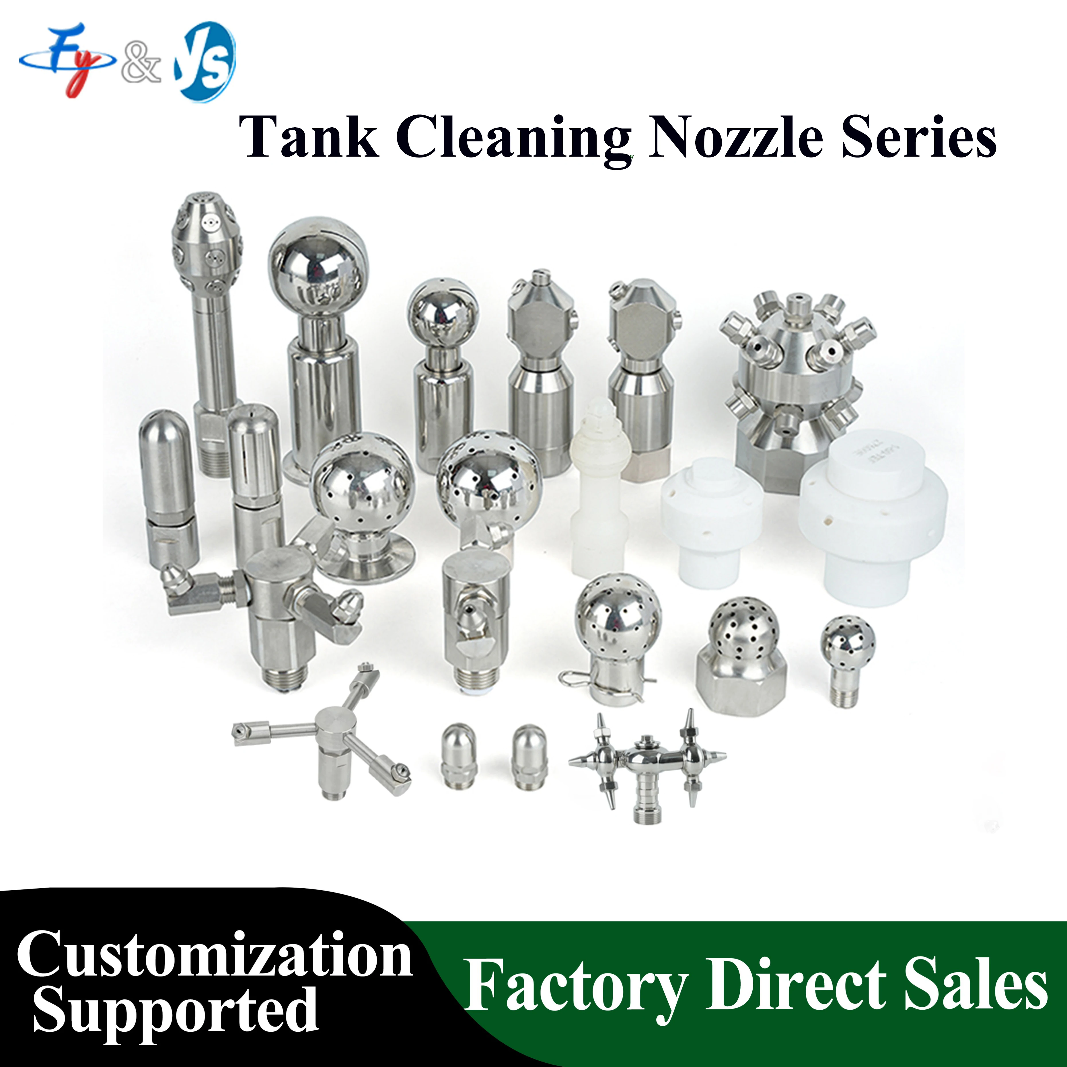 Stainless Steel Sewer Drain Jet Nozzle, 3D Rotating Tank Washing Cleaning Nozzle, Kt599 Bottle Cleaning Nozzle