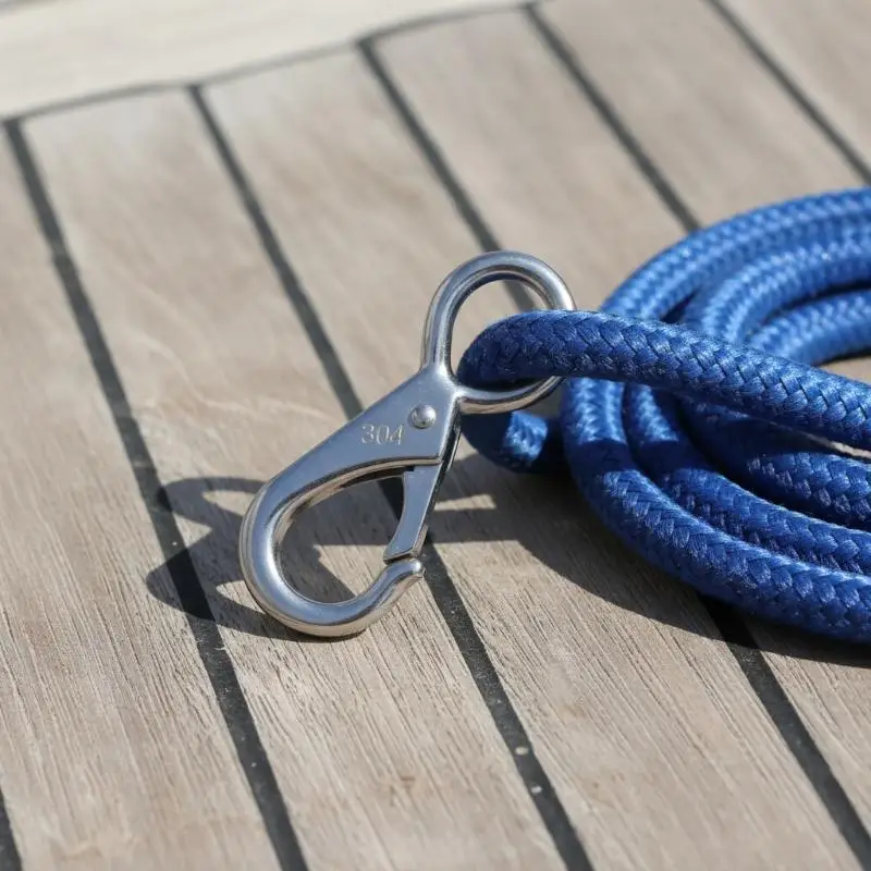 

Heavy Duty Stainless Steel 304 Spring Snap Hook Rigid Loaded Fixed Eye Clip Carabiner Universal Marine Boats Clip Dock Hardware