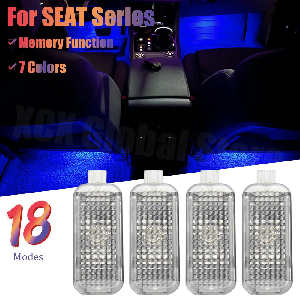 

Для SEAT Leon 2013 2014 2015 2016 2017 2018 2019 12V светодиодный автомобильная лампа Footwell атмосферные огни аксессуары для украшения интерьера