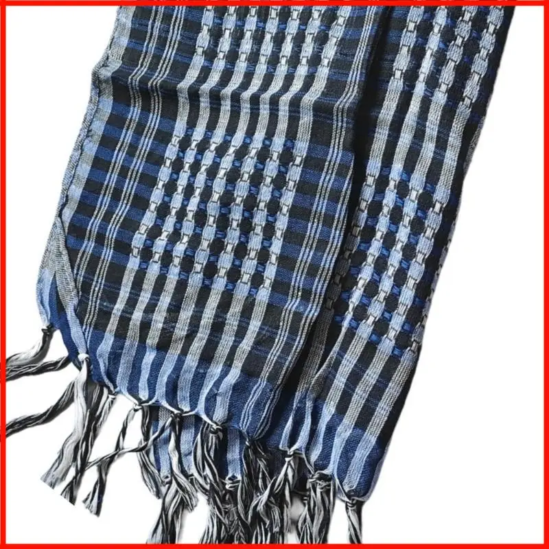 Chal bufanda aire libre para mujeres masculinas, bufanda cabeza borla unisex shemagh