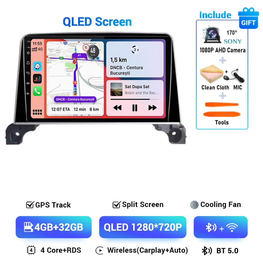 Android 15 Carplay Auto 360 Camera Voor Peugeot 5008 4008 3008 2017 2018 2019 2020 Autoradio Multimedia Speler navigatie Gps Dsp