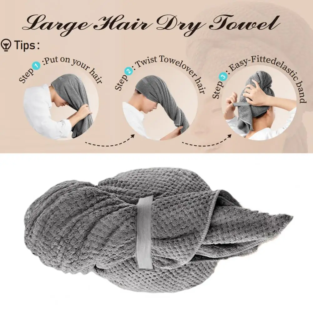 หมวกผ้าไมโครไฟเบอร์เช็ดผมแห้งดูดซับได้ดีหมวกหนา Comfort น้ำหนักเบาแห้งเร็วผ้าเช็ดผม