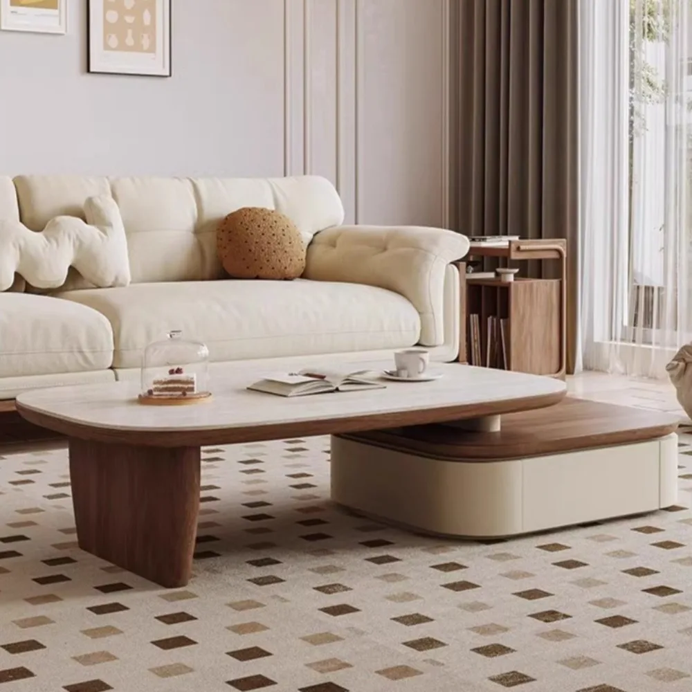Adjustable Organizer Coffee Table Luxury Nordic Italian Design Tables Books Minimalist Muebles Para El Hogar Home Furniture
