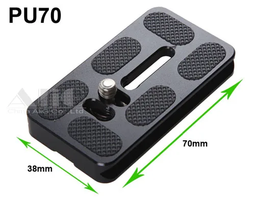 

50 Pieces Metal PU-70 Quick Release Plate With 1/4 Screw Arca Benro Tripod Ball Head Accessories