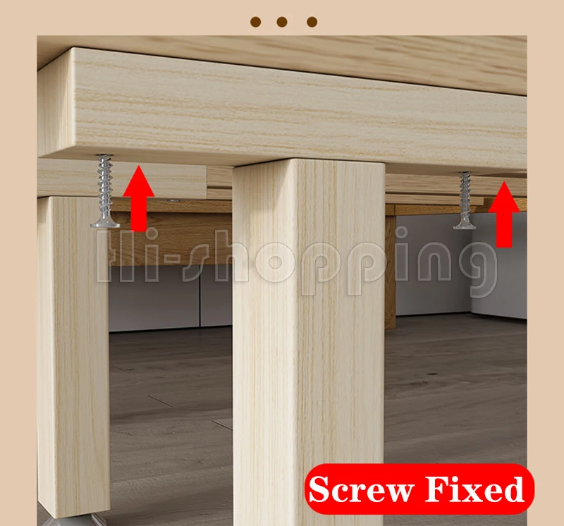 Solid Wood Bed Board Support Frame Bed Bracket Reinforcer Bed Row Skeleton Support Rod Beam Support Foot
