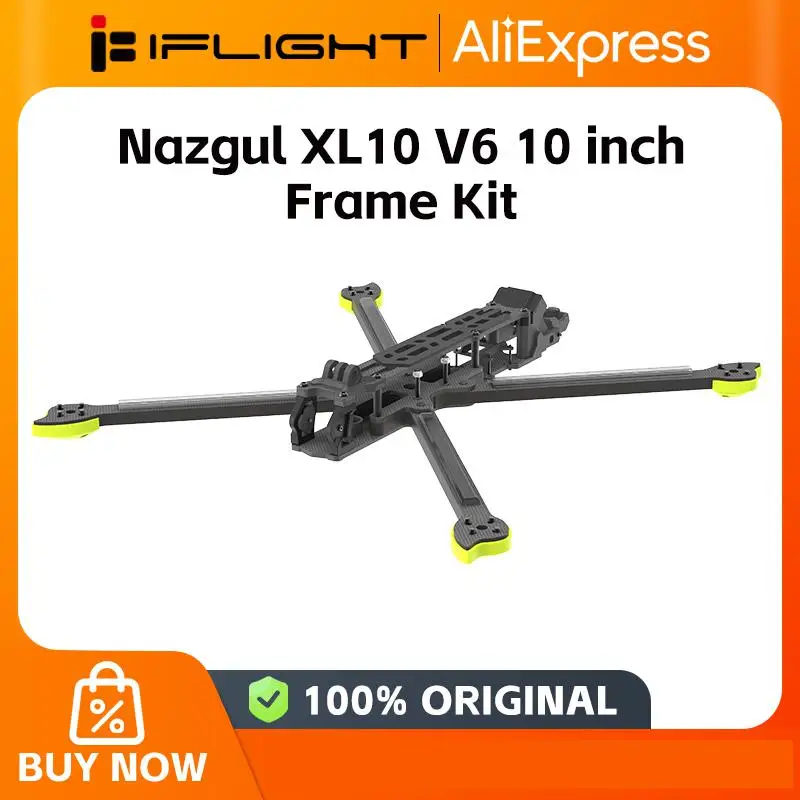 

Iflight Nazgul Xl10 V6 10-inch 3k Carbon Fiber True-x Fpv Drone Frame Kit 420mm Wheelbase Compatible With Dji O3 Air/ Caddx Vist